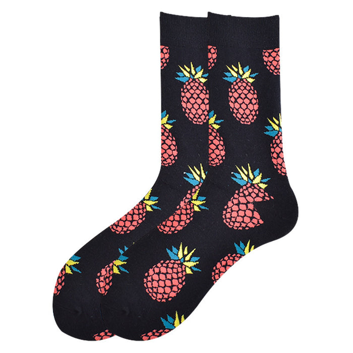 Wholesale Happy Socks Fruit Series Men and Women Socks Mid-tube Socks JDC-SK-CG016