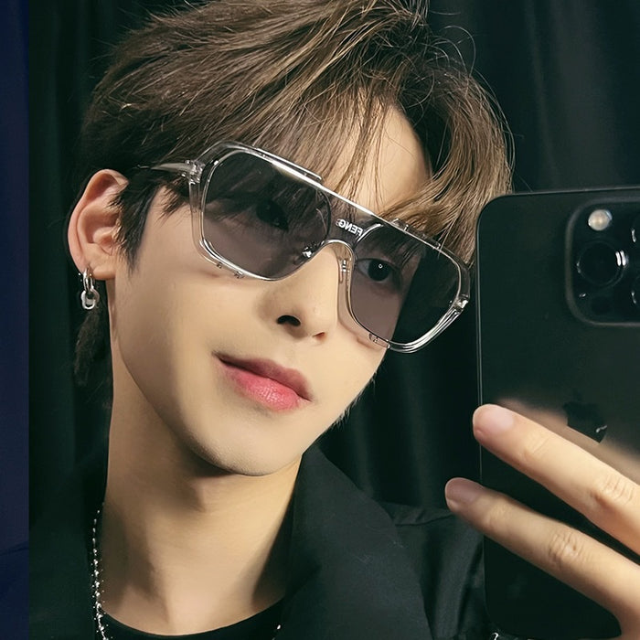 Wholesale Conjoined Sunglasses with Large Frame, Fashionable and High Beauty Sunglasses