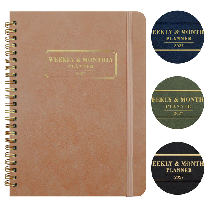 Wholesale Boutique A5 Spiral Planner Notebook 100-200 Pages Customizable Weekly Layout