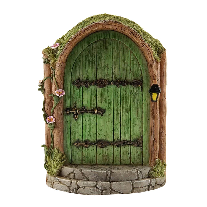 Wholesale  Fairy Gate Door Courtyard Wooden Tree Decoration Wooden Ornament