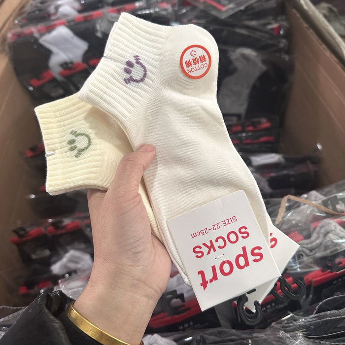 Wholesale Socks for women in spring and summer, short tube sports socks, short cotton socks, cute short socks for women in spring and summer