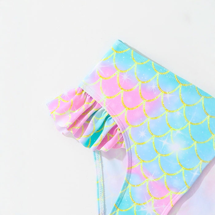 Wholesale Split swimsuit double layered swimsuit two-piece set