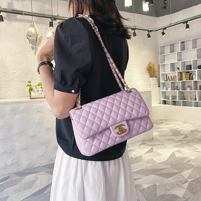 Wholesale Trendy Women' s PU Chain Crossbody Bag White Quilted ing Medium for Boutique
