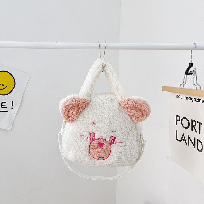 Wholesale New Children's Bags Cute Plush Shoulder Bag JDC-SD-YuanDuo040