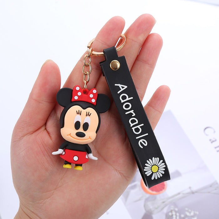 Wholesale Cute Cartoon Soft Rubber Doll Keychain JDC-KC-BoYue007