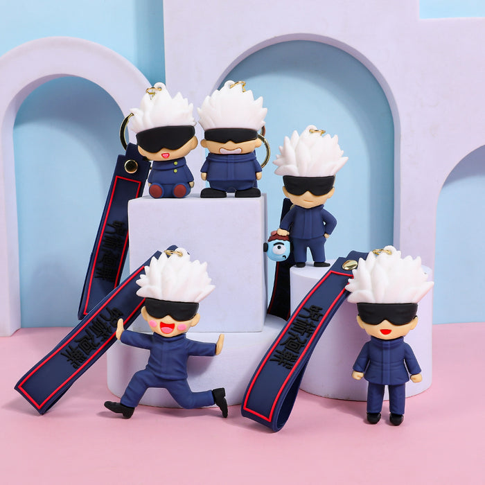 Wholesale pvc Doll Silicone Keychain Cute Keychain