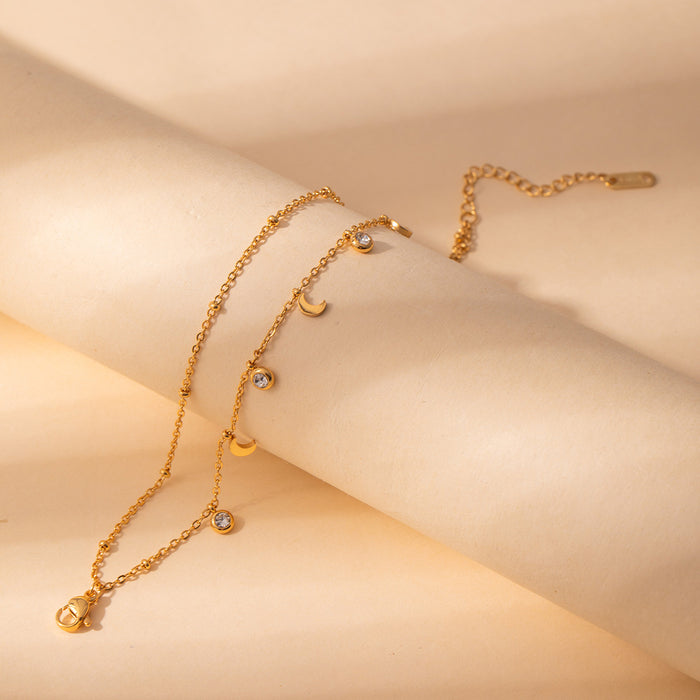 Wholesale Stainless steel fashion diamond bracelet flower geometric