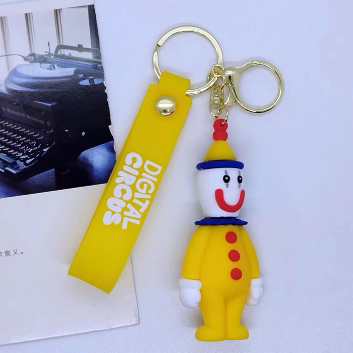 Wholesale creative cartoon circus keychain pendant bag car key chain accessories gift