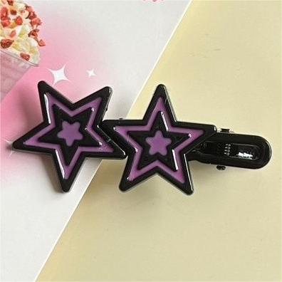 Wholesale Cute Colorful Five-pointed Star Dopamine Hair Clips JDC-HC-Shuy002