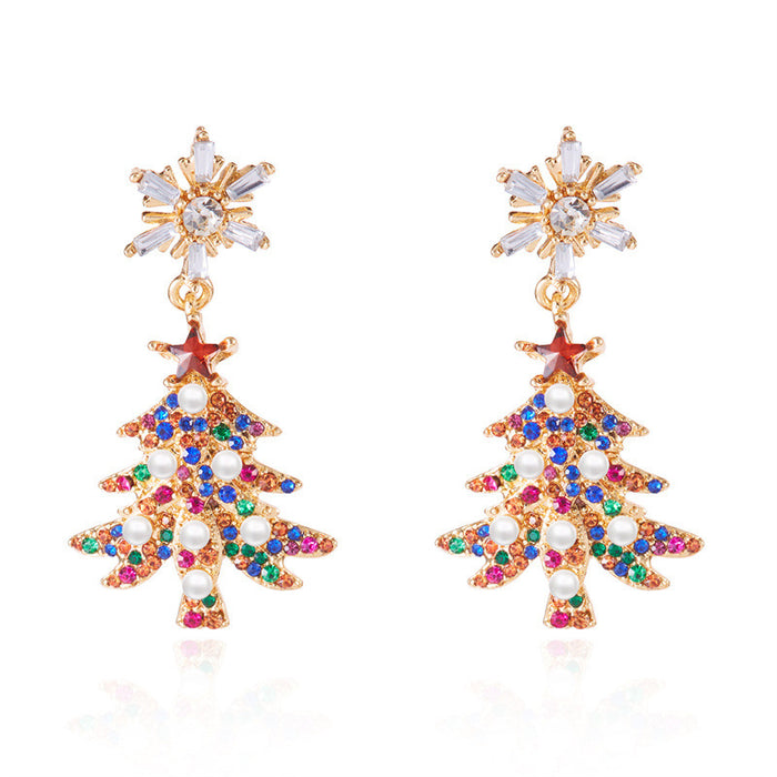 Wholesale Stylish Christmas-themed earrings
