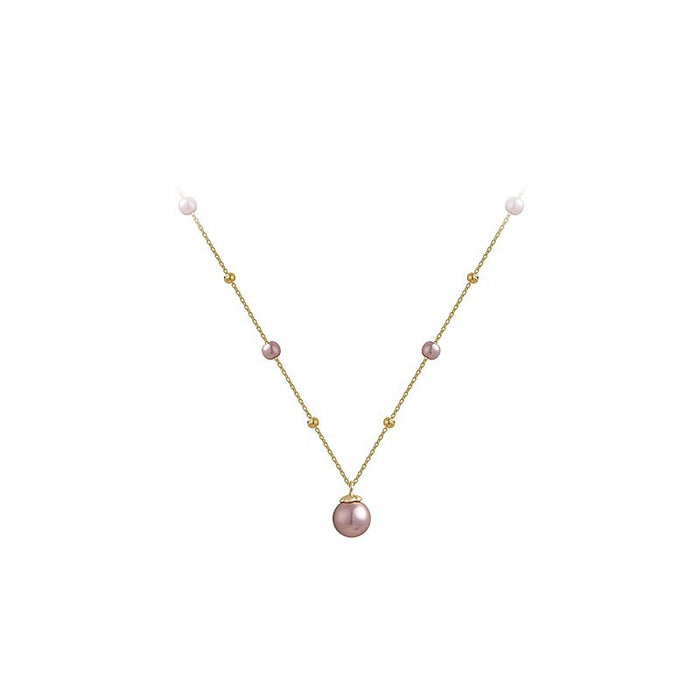 Wholesale Light luxury starry sky pearl necklace, light luxury high-end sweater chain, stylish and versatile collarbone chain accessories