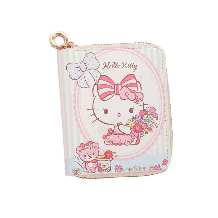 Wholesale Girl Short Cute Printed Student Cartoon  Wallet Coin Purse Id Bag Card Holder