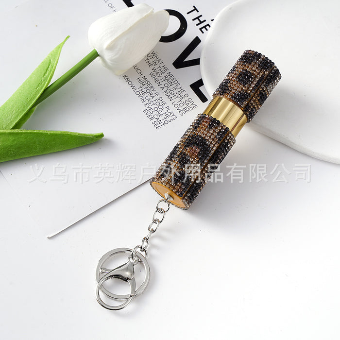 Wholesale Diamond-encrusted Perfume Bottle Keychain JDC-KC-YingH037