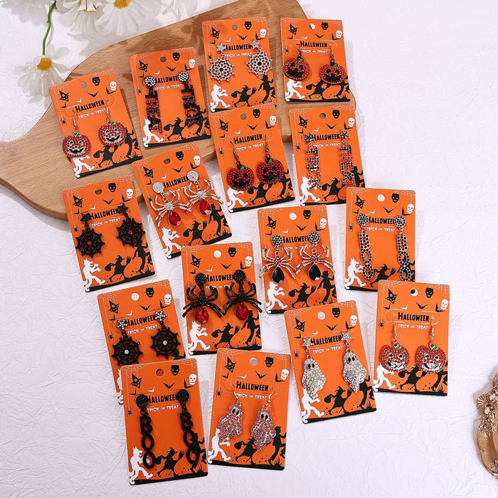 Wholesale -themed full rhinestone earrings