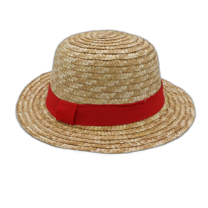 Wholesale Straw hat processing custom natural hand woven beach girls sunscreen sun hat