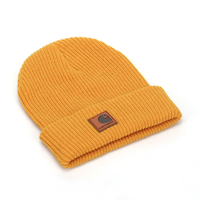Wholesale Solid color warm woolen hat