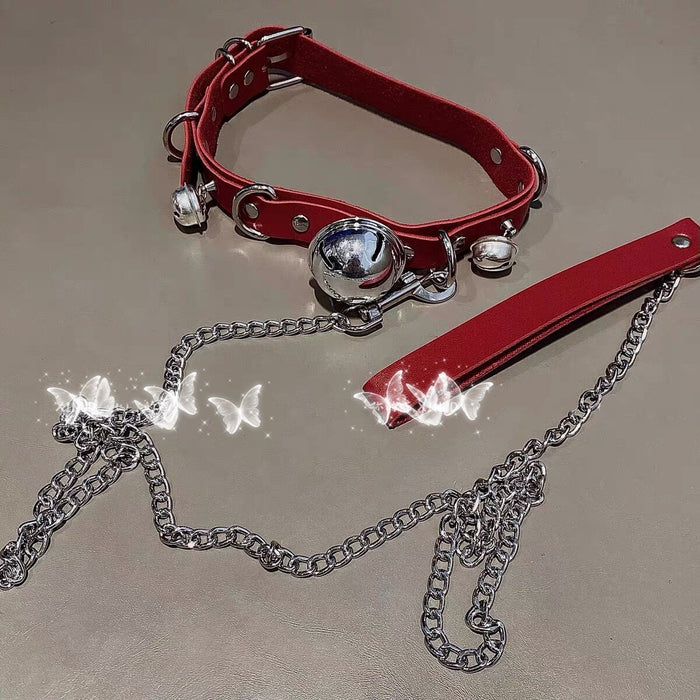 Wholesale Alloy Bell Traction Rope Collar JDC-NE-YiWei001