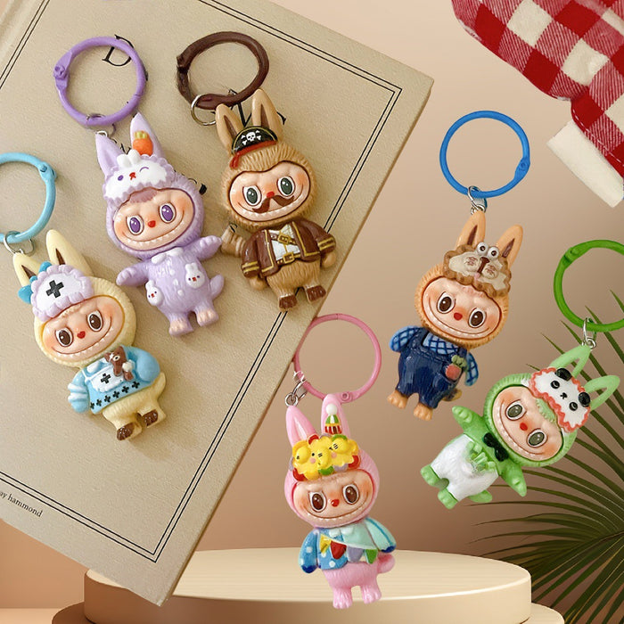 Wholesale Keychain Cute Girly Heart Pendant Men's and Women's Bag Hanging Accessories