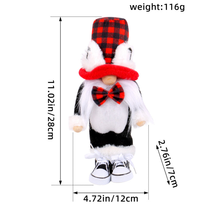 Wholesale Cat Ear Topper Rudolph Doll Ornaments Holiday Stand Window Decoration Supplies