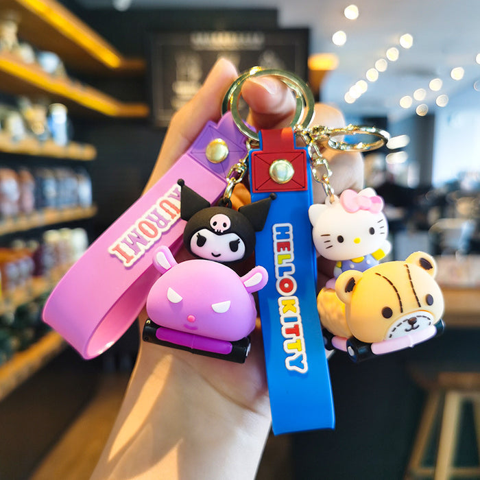 Wholesale Cartoon Key Ring Couple Bag Pendant Car Key Chain