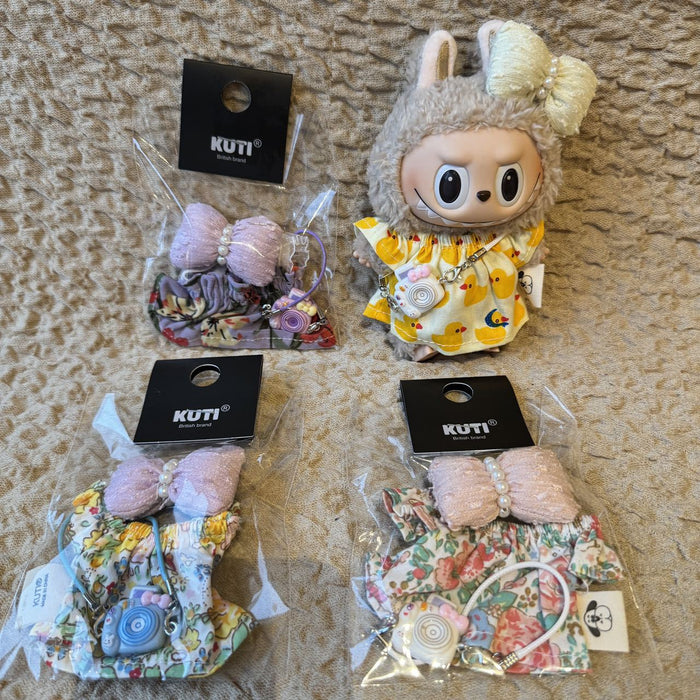 Wholesale Doll Clothes Accessories Bowknot Dress Set with Crossbody Camera