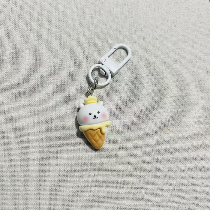 Wholesale Cute Cartoon Animal Keychain Bag Charm Resin Plastic For Student Backpacks And Girls Purses Fashion Accessory Gift