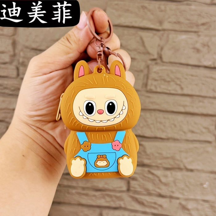 Wholesale Cute Coin Purse Keychain Cartoon Doll Keychain Couple Student Bag Claw Machine Small Pendant