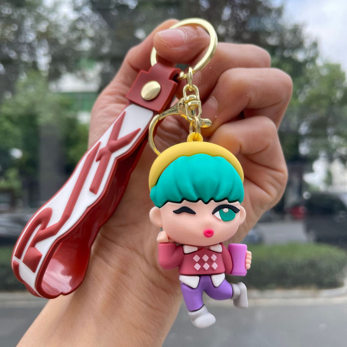 Wholesale K-POP Anime Backpack Charm Keychain