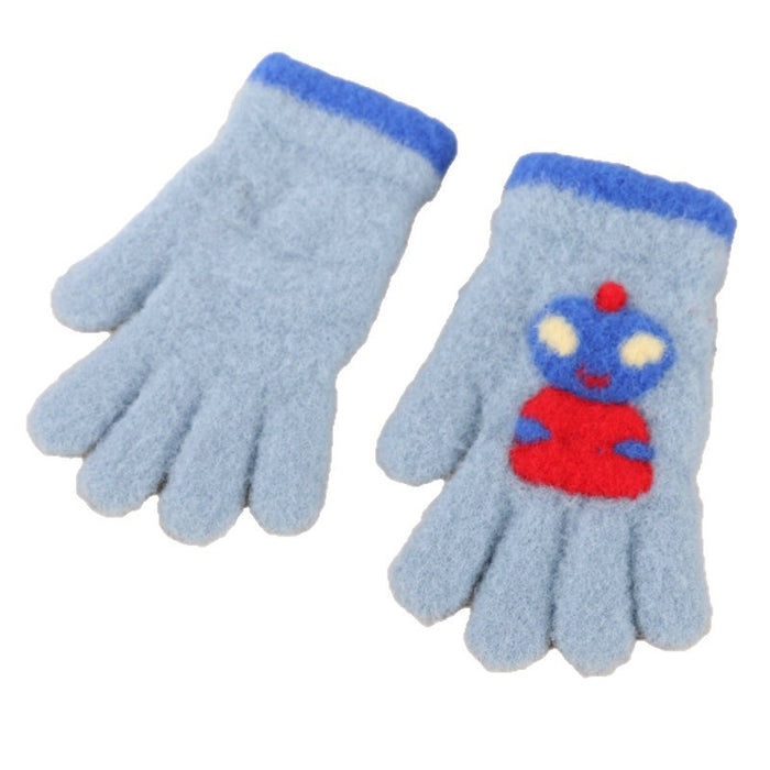 Wholesale Cartoon Warm Gloves  Fleece Lining Thickened Fingers