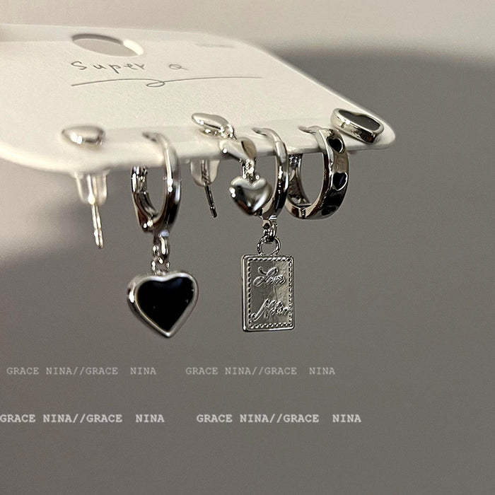 Wholesale Love earrings six piece set earrings temperament ear buckle earrings