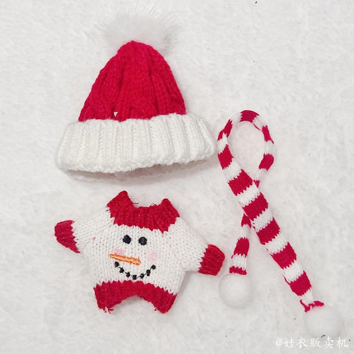 Wholesale Christmas clothes blind box pendant sweater hat set