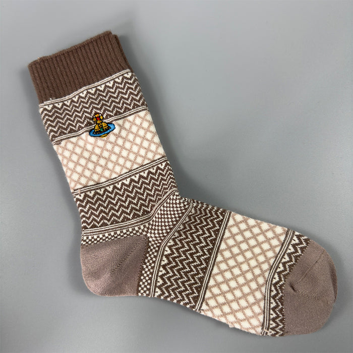 Wholesale Socks children embroidery retro warm wool socks thick outer wear