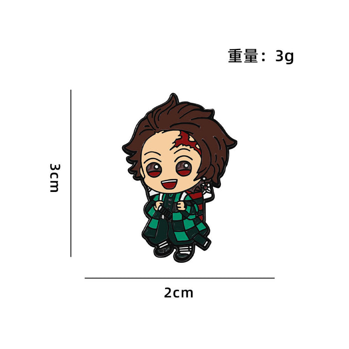 Wholesale Anime surrounding badge metal zinc alloy oil drop cute small gift brooch