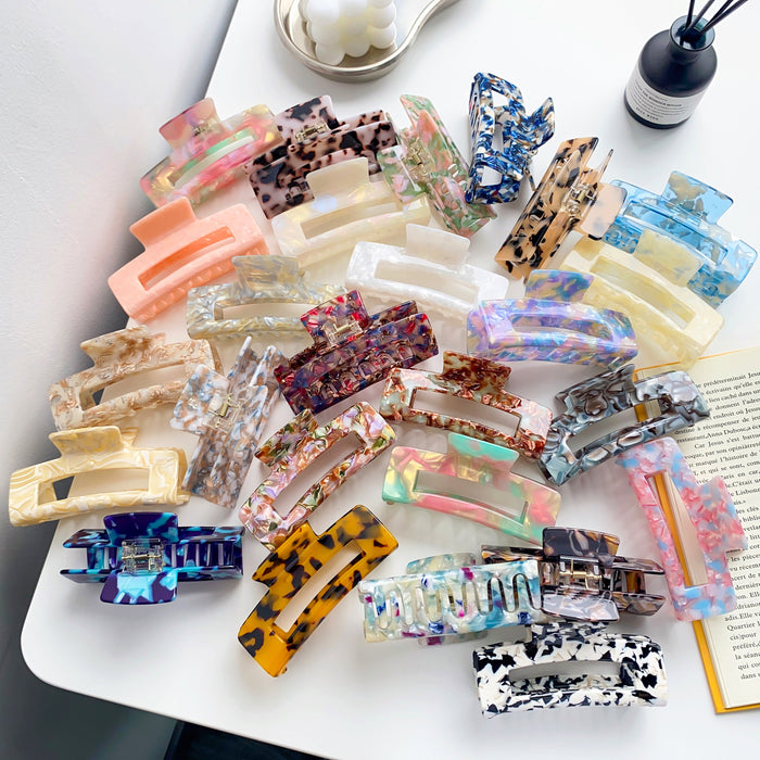 Wholesale Acetate Leopard Print Hair Claw Clip for Everyday Styling Hair Accessory