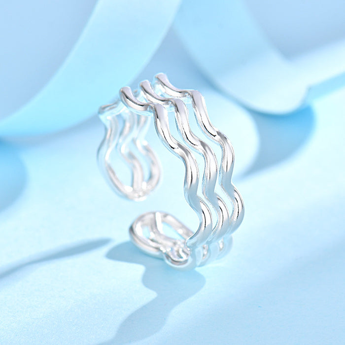 Wholesale Plain ring, simple temperament, niche design, open-ended ring accessory