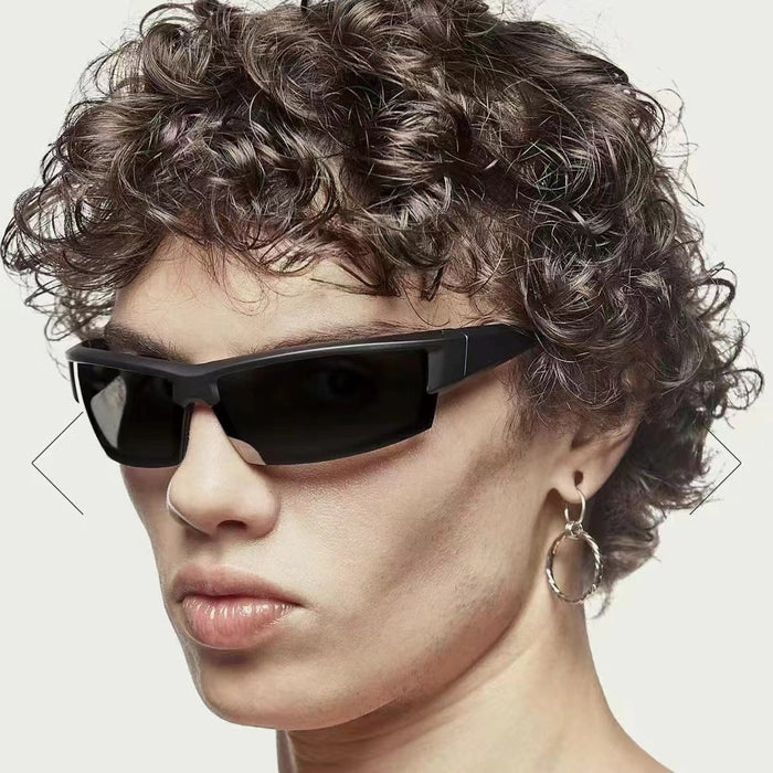 Wholesale Personalized Half Frame Sports Windproof Sunglasses Outdoor Cycling UV resistant Sunglasses