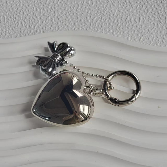 Wholesale Silver Love Bow Chain Pendant Keychain Bag Hanger Decoration