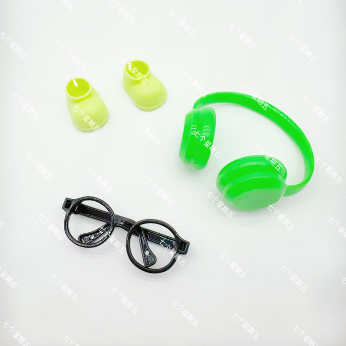 Wholesale  Cotton Doll Dress-Up Headphones Glasses Shoes Boots Crown Accessories