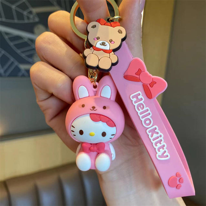 Wholesale Silicone Cartoon Doll Keychain JDC-KC-MingT229