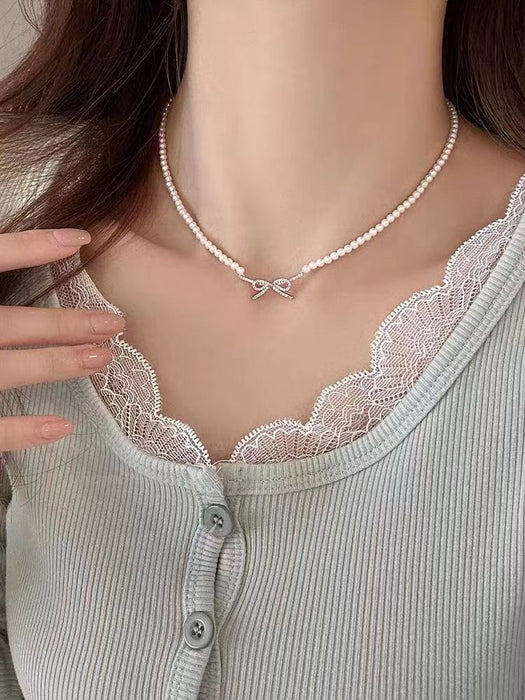 Wholesale 3m pearl pearl Australian white round flawless strong light necklace