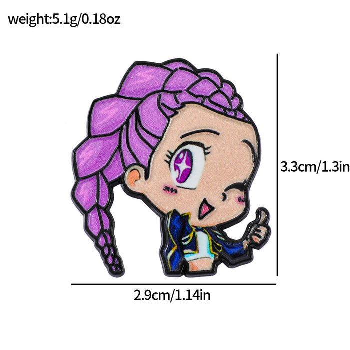 Wholesale Cartoon metal badge,  alloy printed brooch,  chest badge accessory pin