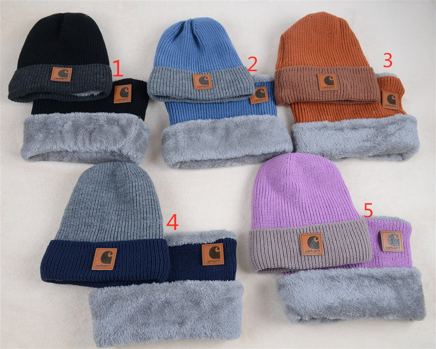 Wholesale Fleece Winter Knit Hat Scarf Set (F) JDC-FH-KuT018
