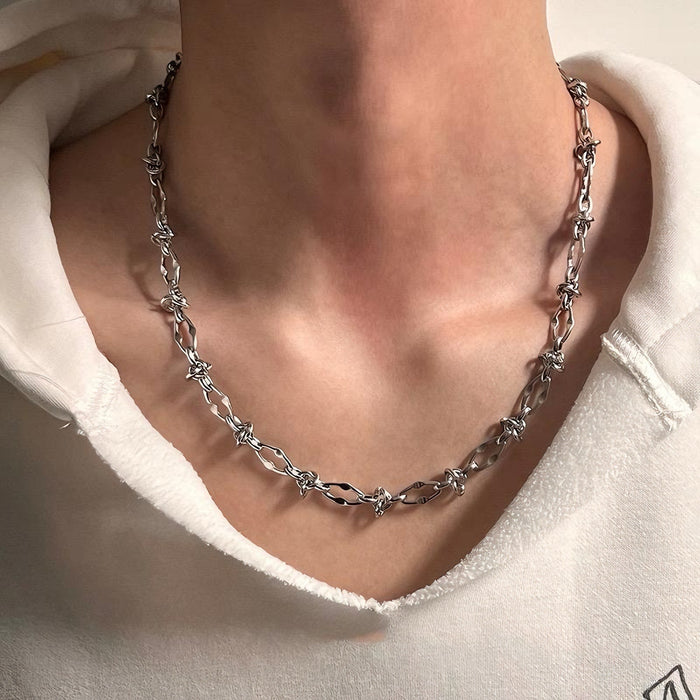 Wholesale Minimally designed titanium steel necklace, metal necklace, collarbone chain