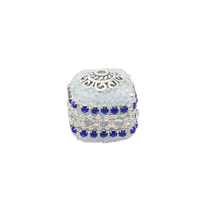 Wholesale Acrylic Shiny Square Claw Chain Beaded Diamond Balls JDC-BDS-HuaZ007