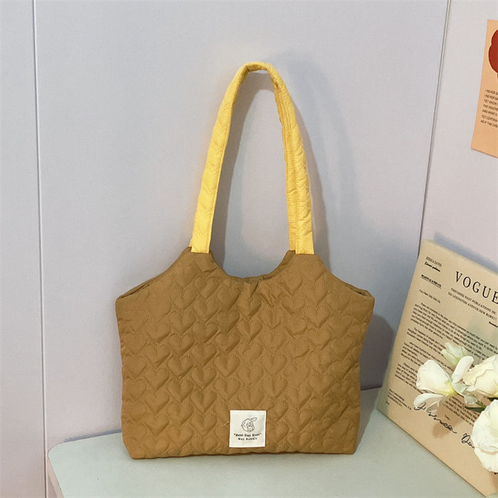 Wholesale Love shoulder bag, large capacity canvas bag