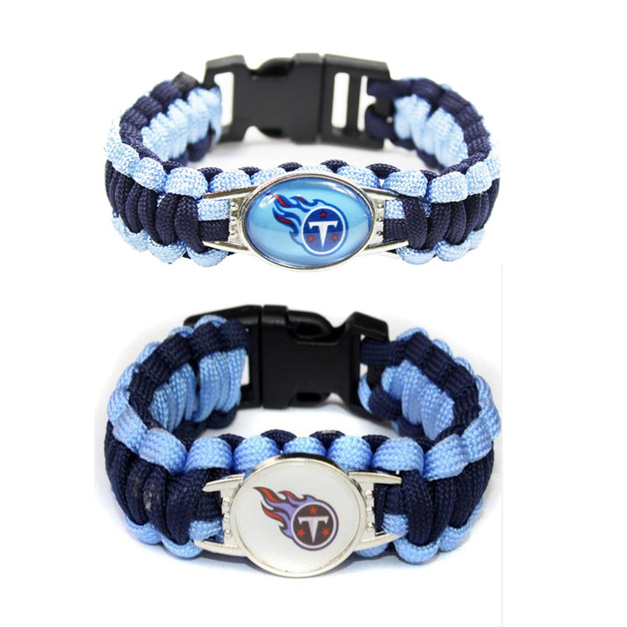 Wholesale rugby team rope woven bracelet