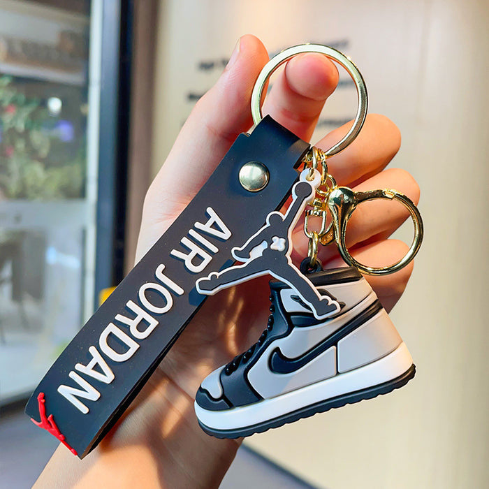 Wholesale Cartoon 3D Basketball Shoes Silicone Doll Keychain JDC-KC-MZL002