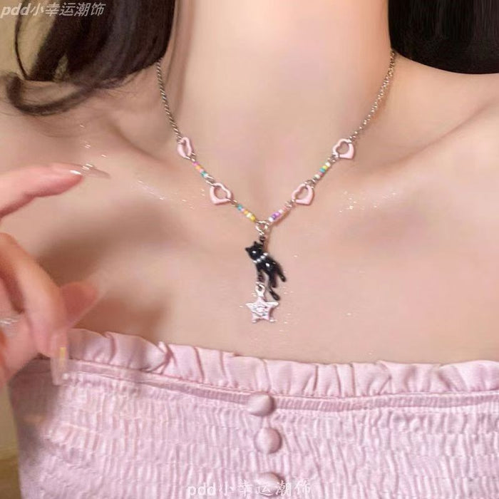 Wholesale color necklace  female accessories clavicle chain