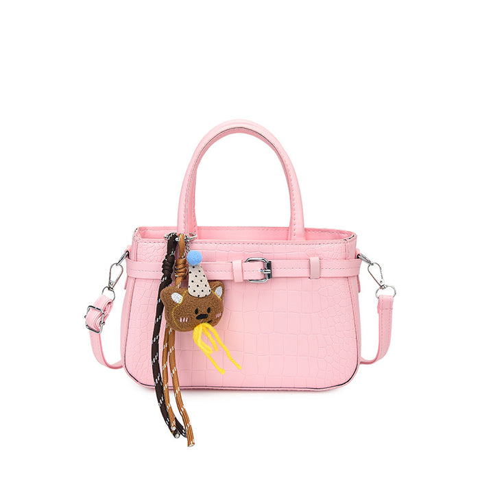 Wholesale Kelly Bag with Belt Decoration and Crocodile Pattern,  Everyday Use Fashion Accessory