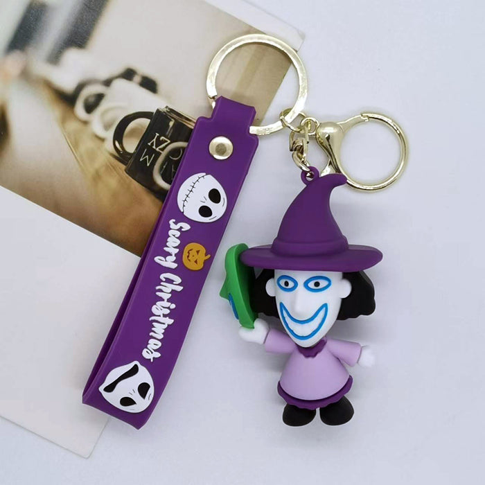 Wholesale Cartoon Christmas Horror Night Doll Keychain Pendant Bag Car Key Chain Accessories Gift
